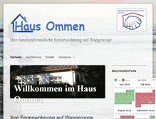 Tablet Screenshot of haus-ommen-wangerooge.de